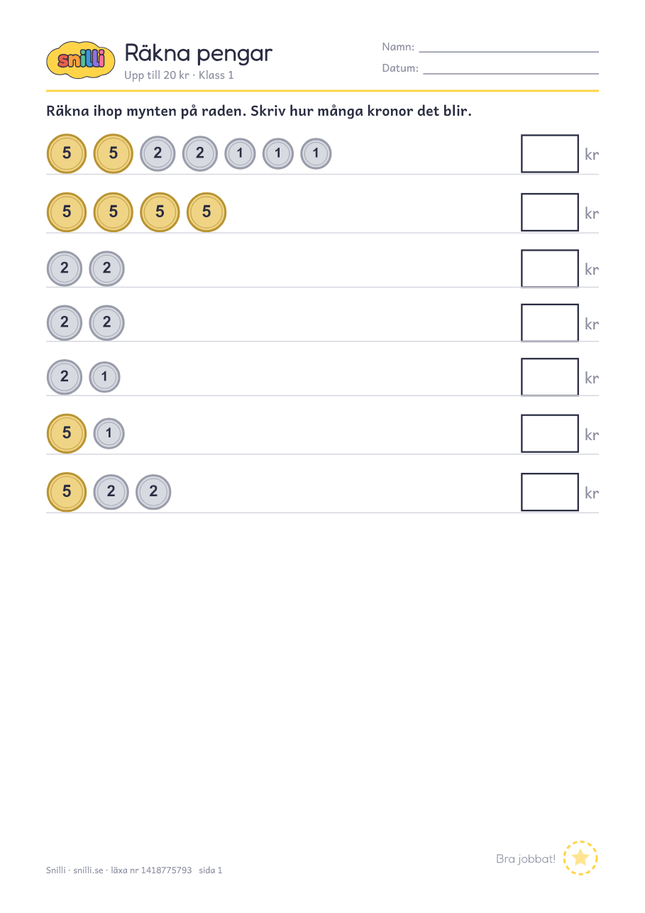 Förhandsvisning av läxan