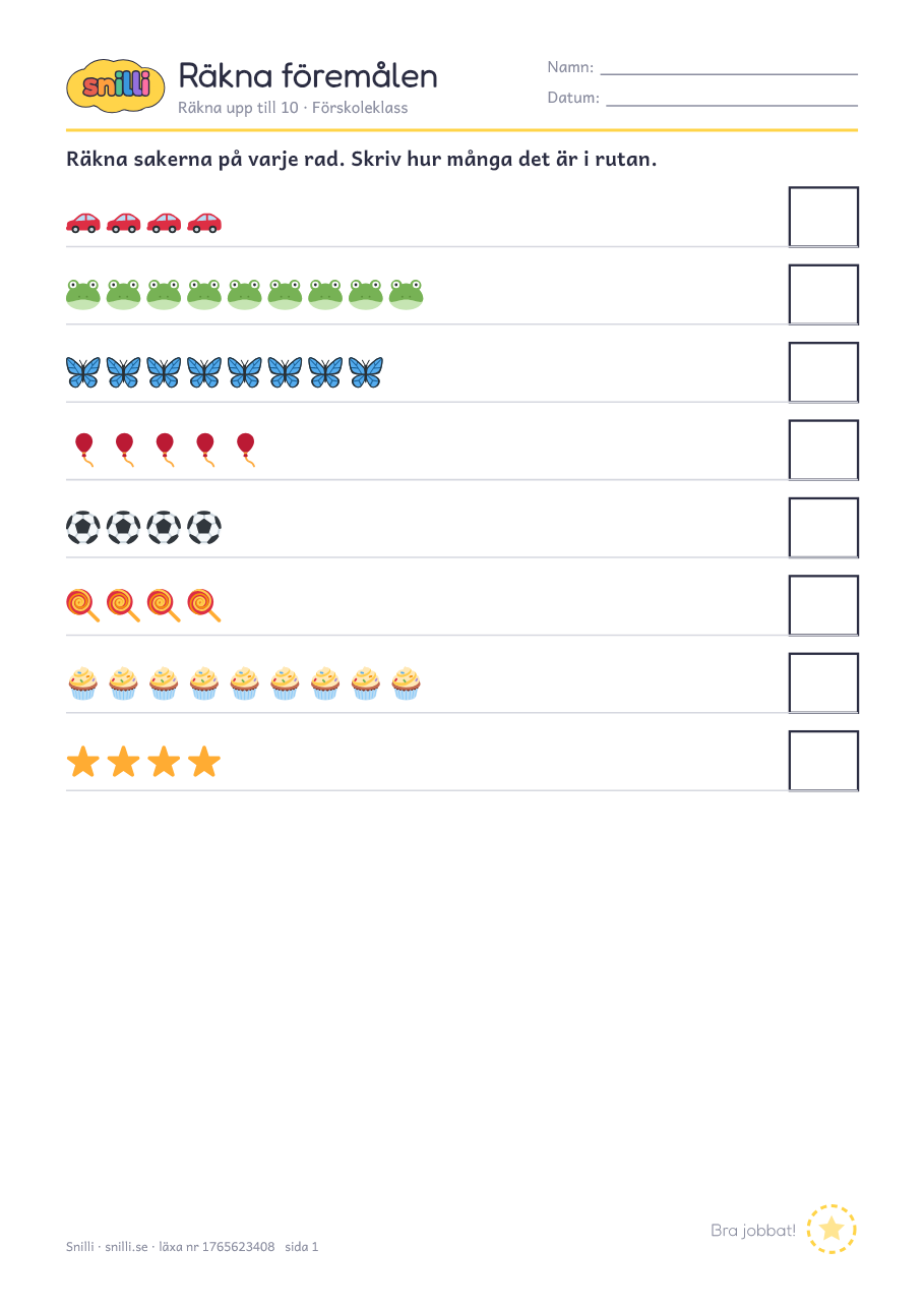 Förhandsvisning av läxan