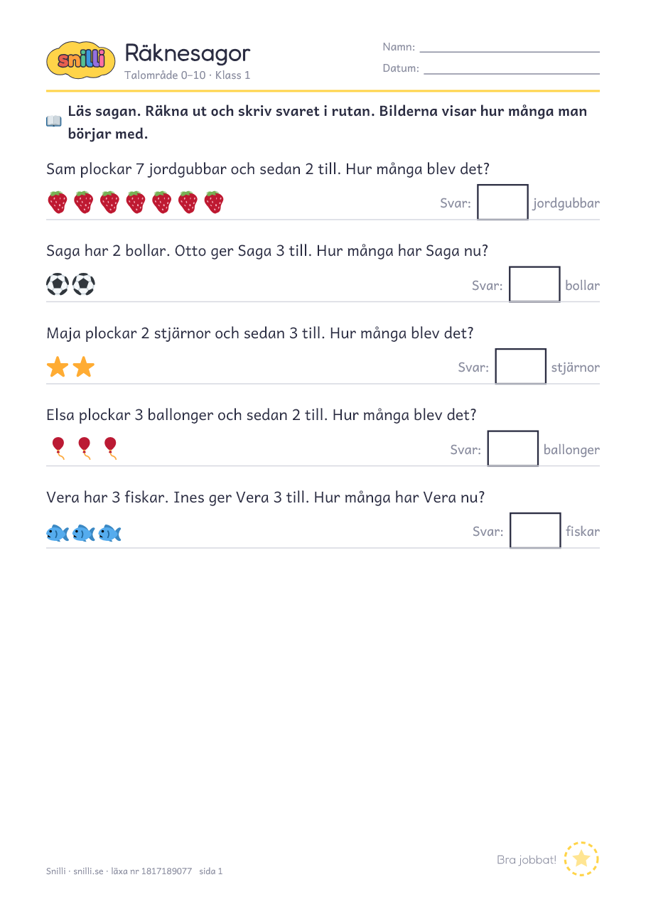 Förhandsvisning av läxan