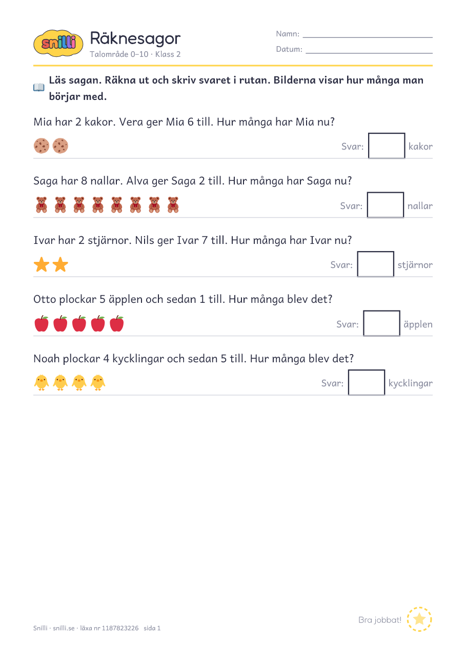 Förhandsvisning av läxan