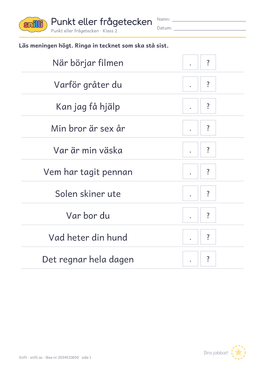 Förhandsvisning av läxan